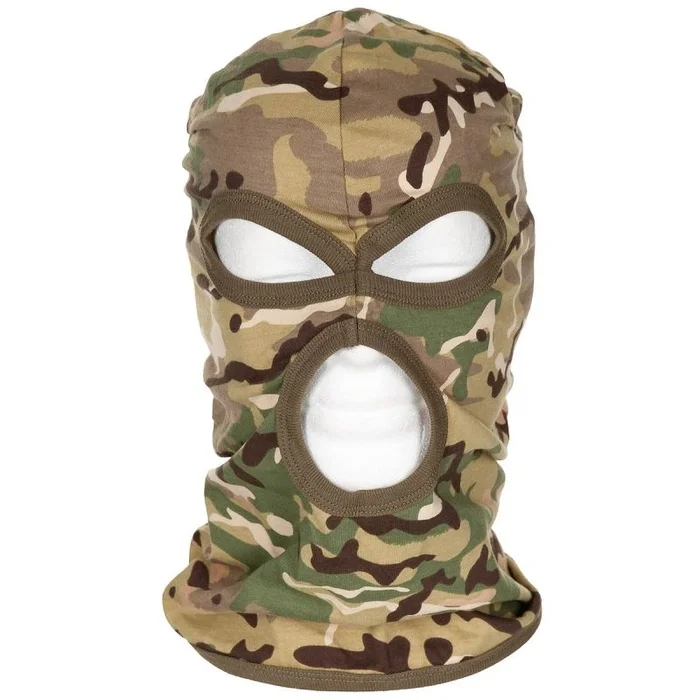 Cagoule 3 trous 100% coton Multicam