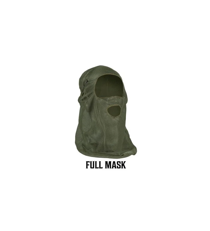 Cagoule mesh avec trou de bouche camo od green