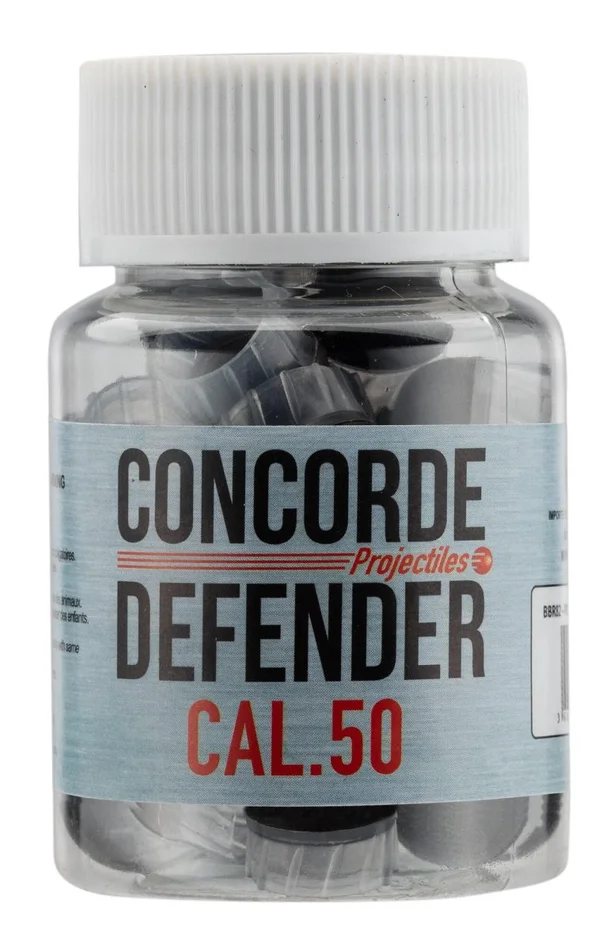 Cal. 50 – Billes de Défense à ailettes caoutchouc – Pot de 30 munitions Sniper