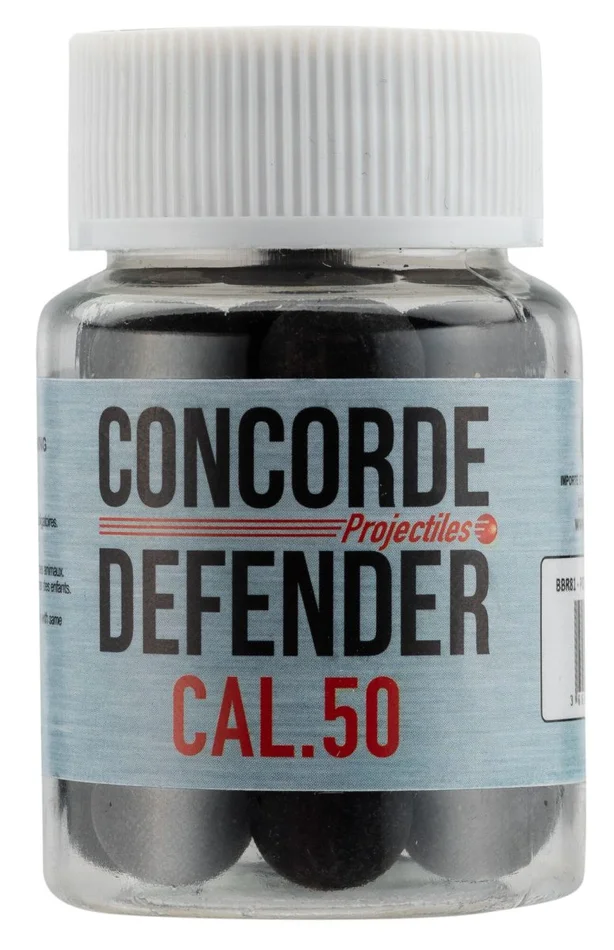 Cal. 50 – Billes de Défense caoutchouc -Pot de 30 billes