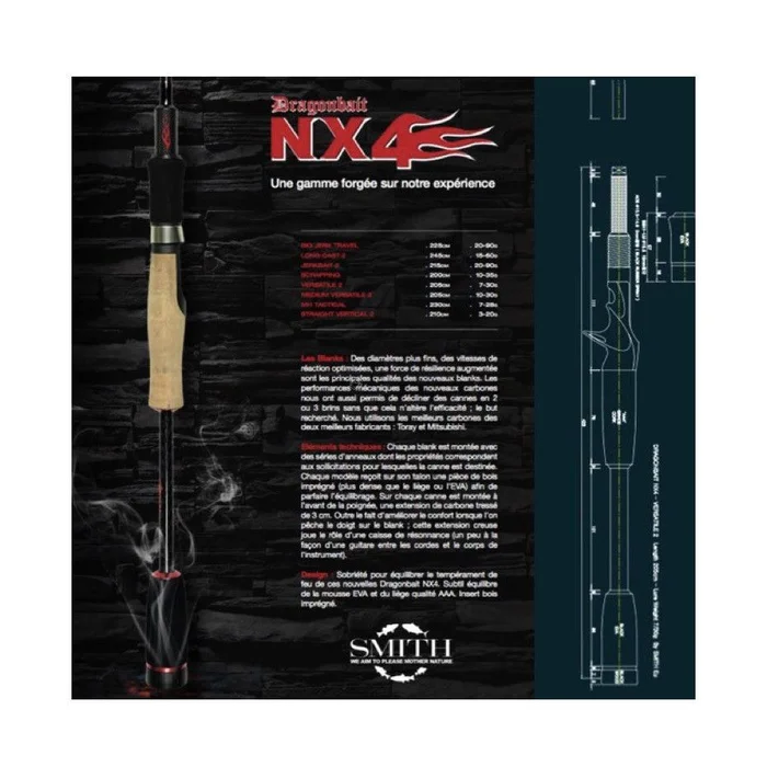 Canne Casting Smith Dragonbait NX4 Versatile 2