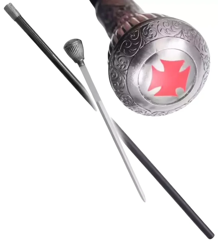 Canne épée bâton de marche 84,5cm Les Templiers
