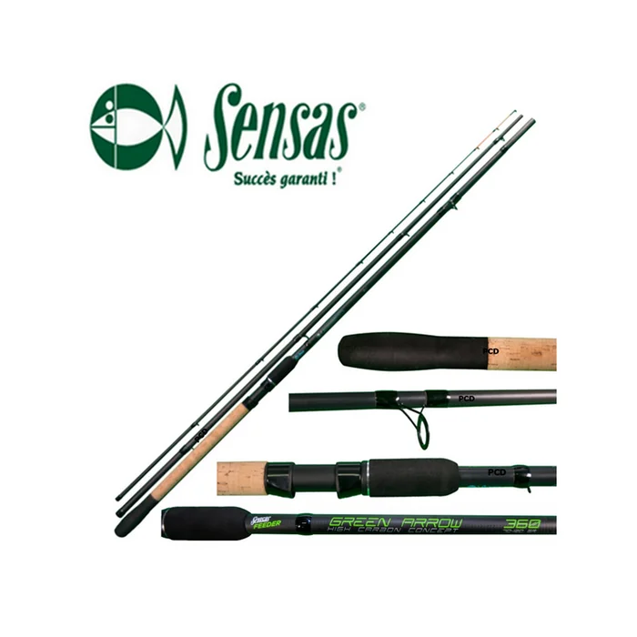 CANNE FEEDER SENSAS GREEN ARROW 12 PIEDS M-H