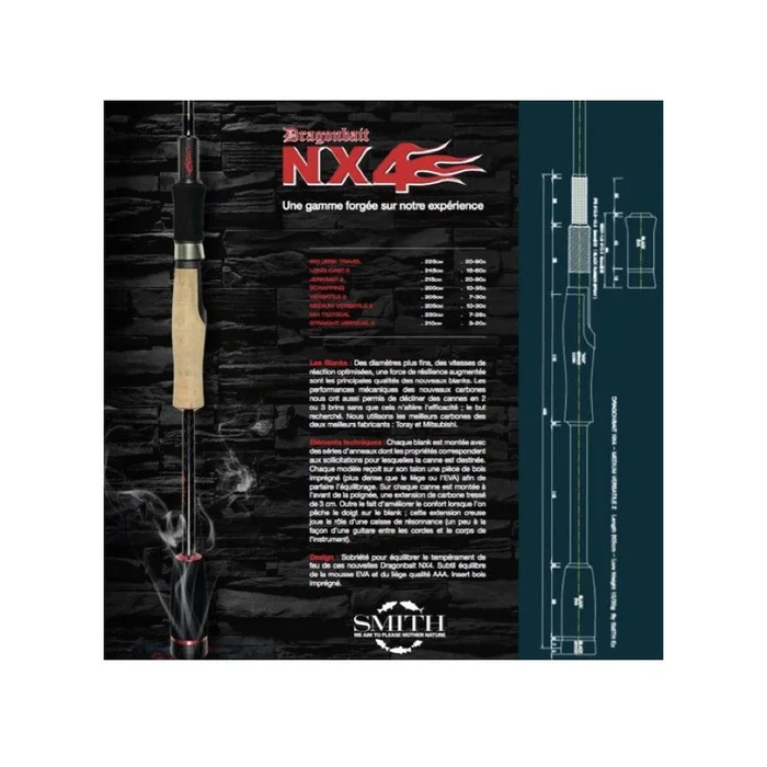Canne Spinning Smith Dragonbait NX4 Medium Versatile 2