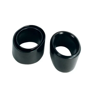 Capuchons de support de canne Big Jon – Noir (2 par paquet)