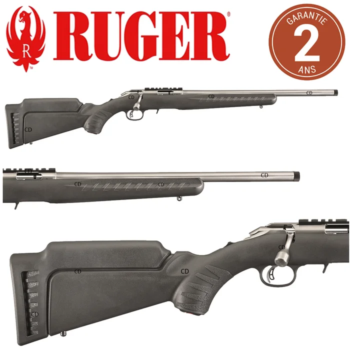 Carabine Ruger American Rimfire Inox 22LR Filetée