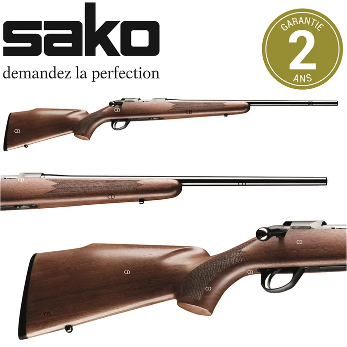 Carabine Sako Finnfire 2 Bois 22LR Avec Hausse Et Guidon