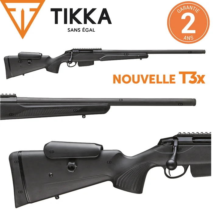 Carabine Tikka T3x CTR Compact Tactical Rifle 61cm Filetée Busc Réglable