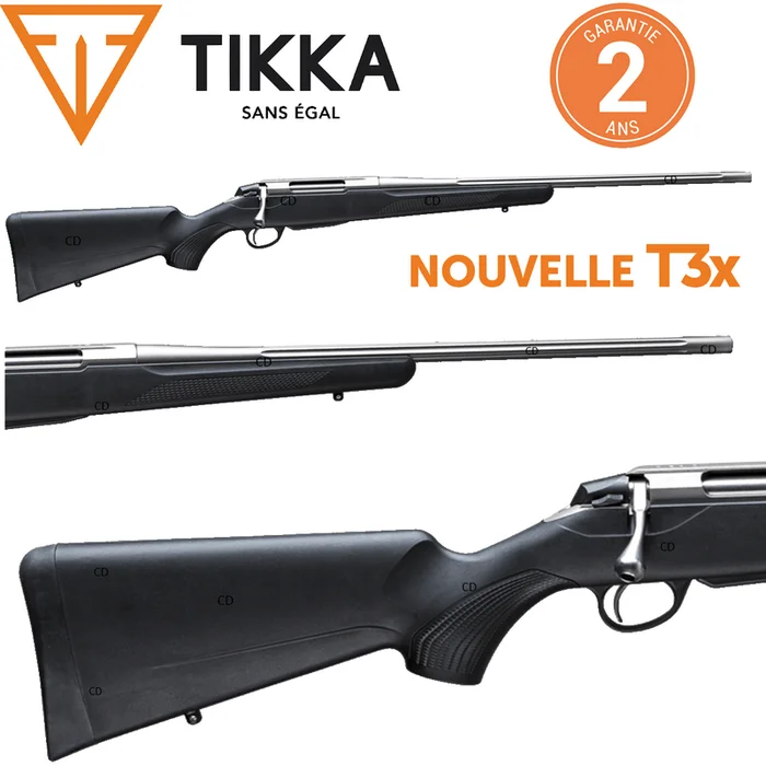 Carabine Tikka T3x Superlite Flutée Inox