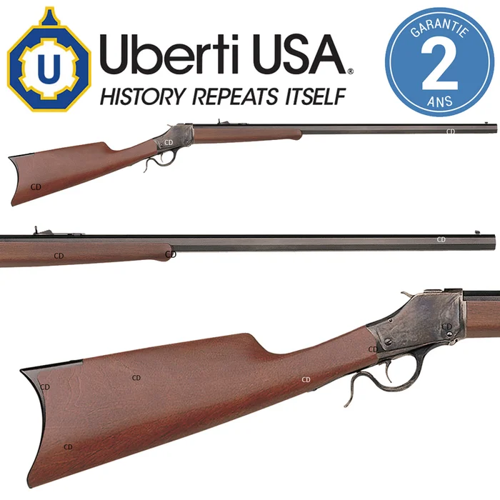 CARABINE UBERTI 1885 SINGLE SHOT HIGH WALL SPORTING RIFLE CROSSE ANGLAISE