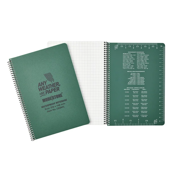Carnet tout-temps 100 pages 148 x 210 cm – Olive Green