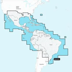 Carte de navigation + Large SD – Mexique – Caraîbes – Brésil
