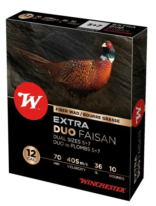 Cartouche extra DUO faisan cal 12 WINCHESTER
