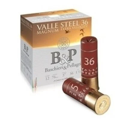 Cartouches B&P Valle Steel 36 Magnum C.12 /76 36g