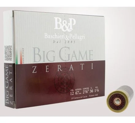 Cartouches Big Game Zerati 36gr cal 12 B&P