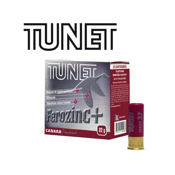 CARTOUCHES CANARD STANDARD ACIER TUNET PAR 25