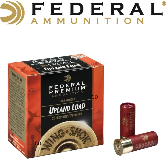 CARTOUCHES FEDERAL PREMIUM WING SHOK HAUTE VITESSE 12 /70 39G PAR 25