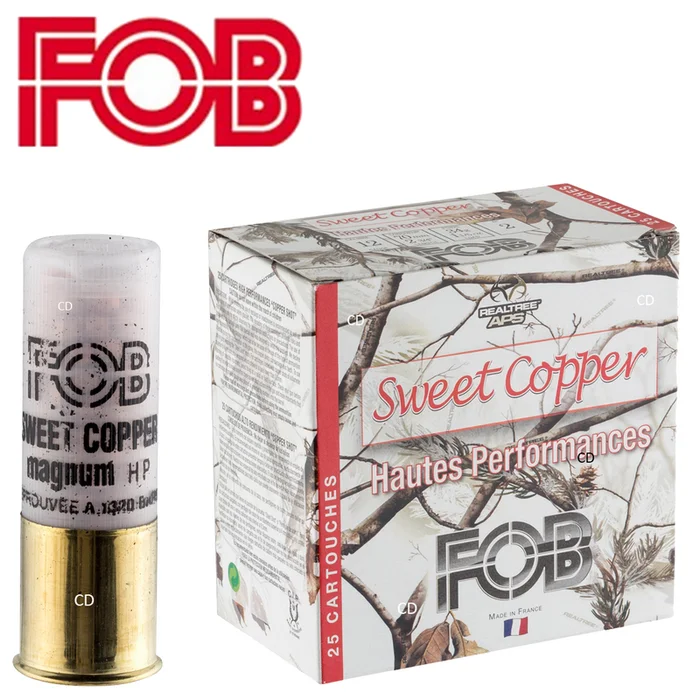 CARTOUCHES FOB SWEET COPPER 12 /70 PAR 25
