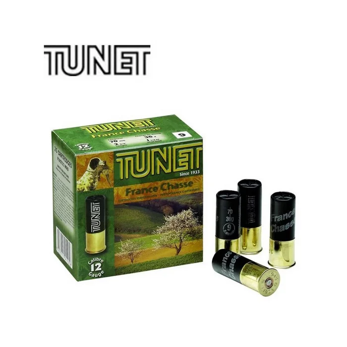 CARTOUCHES FRANCE CHASSE TUNET CALIBRE 16 PAR 25