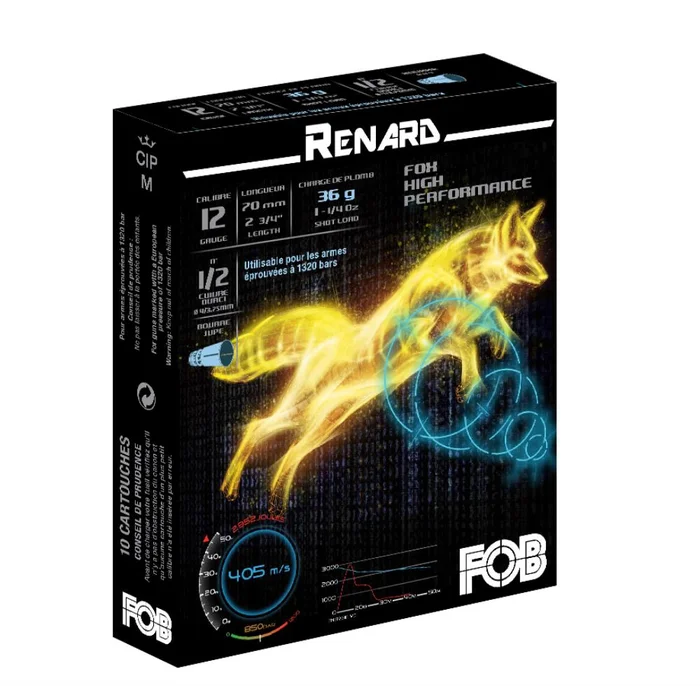 CARTOUCHES RENARD 12/36G N1/2