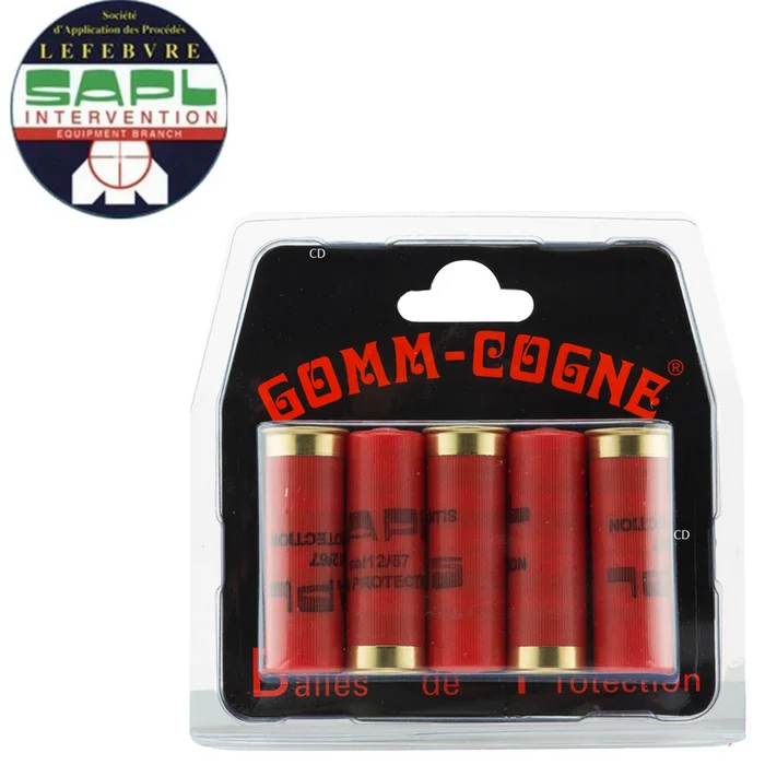 Cartouches Sapl Gomm-Cogne A Balle Caoutchouc 12 /67 Par 5