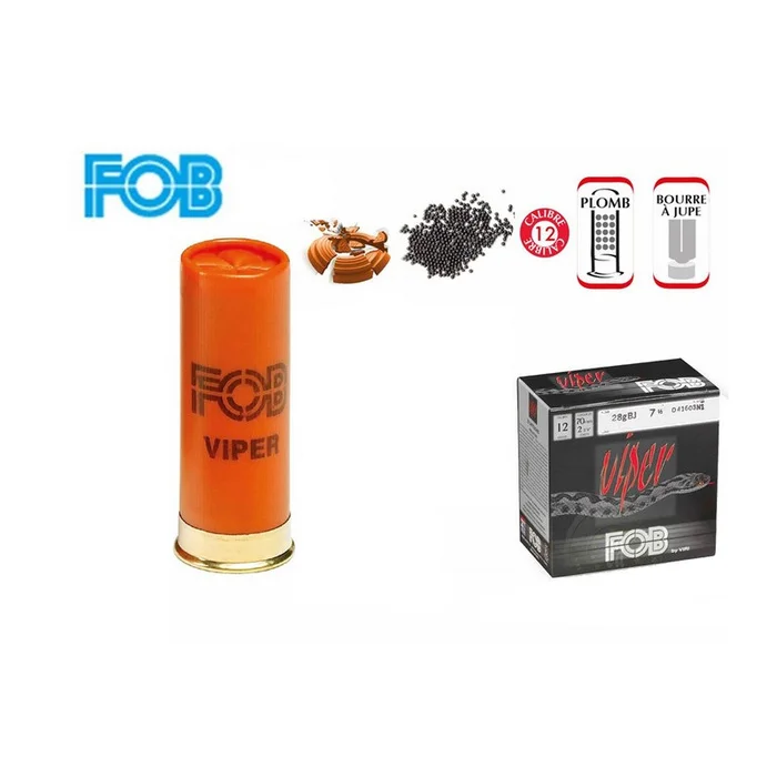 CARTOUCHES TIR LOISIR VIPER 28 FOB