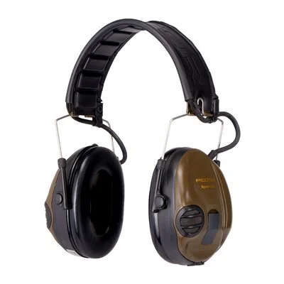 Casque anti-bruit 3M™ Peltor™ sporttac™ – Coquilles Vertes/Oranges