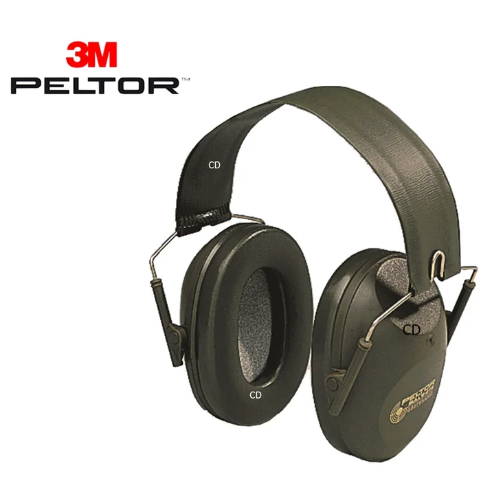 CASQUE ANTI BRUIT PELTOR 3M BULL&rsquo;S EYE 1 NOIR AVEC SERRE-TETE PLIABLE