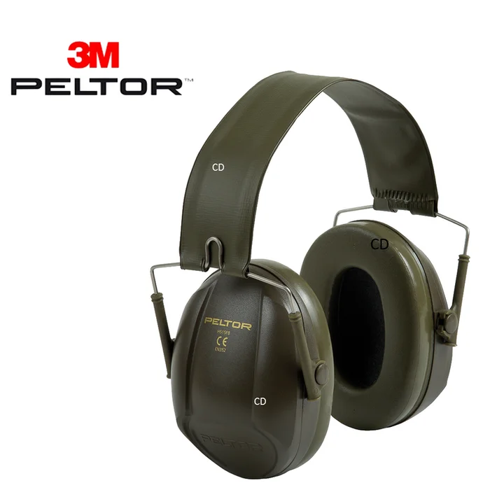 CASQUE ANTI BRUIT PELTOR 3M BULL&rsquo;S EYE 1 VERT AVEC SERRE-TETE PLIABLE