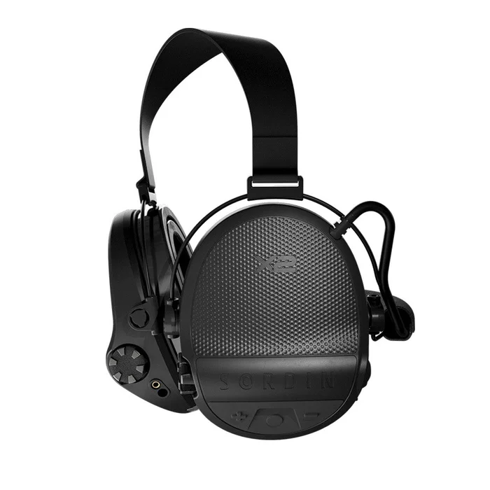 Casque anti-bruit Suprême X2 BT serre-nuque tissu noir – Noir