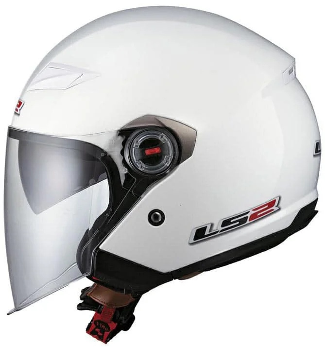 Casque moto jet LS2 Track – Blanc