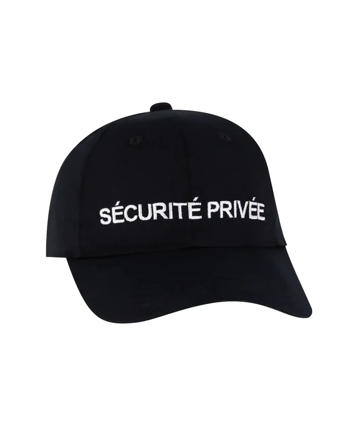 Casquette avec Broderie Sécurité Privée – GK SAFETEK®