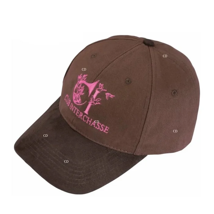Casquette Base Ball Femme Club Interchasse Eddy Marron Rose
