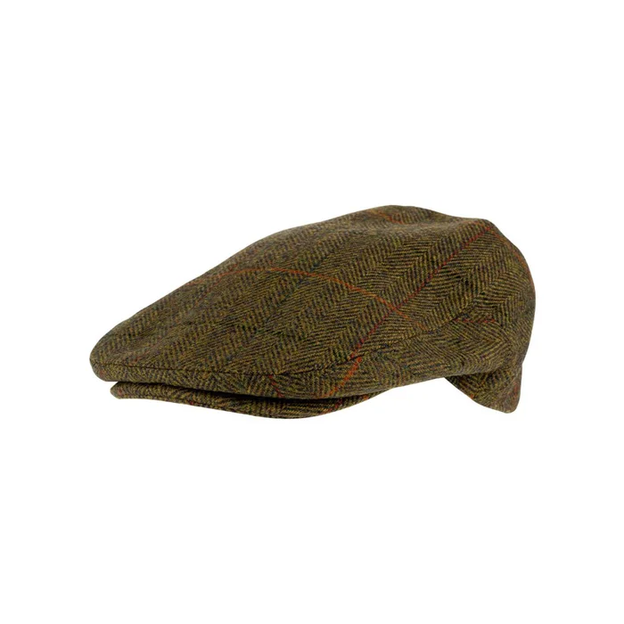 Casquette Jack Pyke Plate en Tweed Marron – Style Classique et Confort