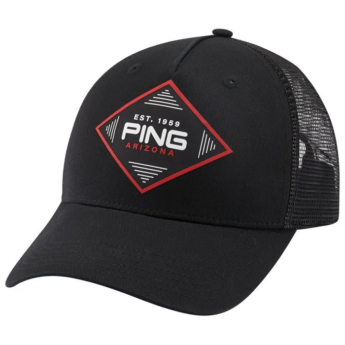 Casquette Ping Diamond Trucker Cap Black