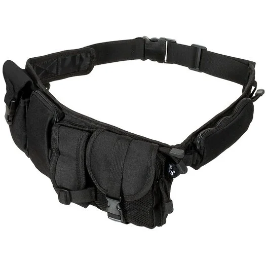 Ceinture utilitaire MFH avec 6 poches, 110 cm, noir
