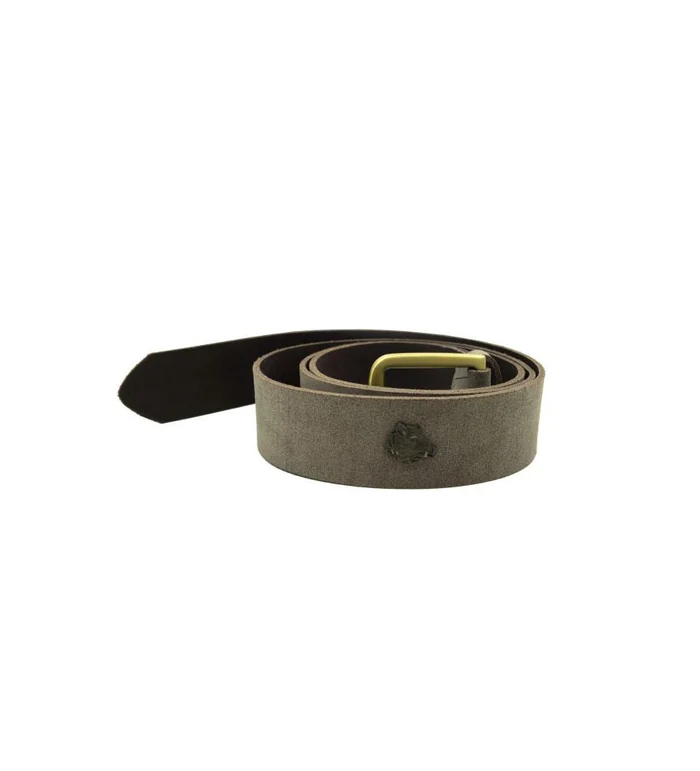Ceinturon croute de cuir motif sanglier
