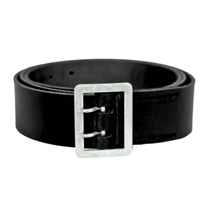 Ceinturon Double Ardillon Cuir Officier Waffen