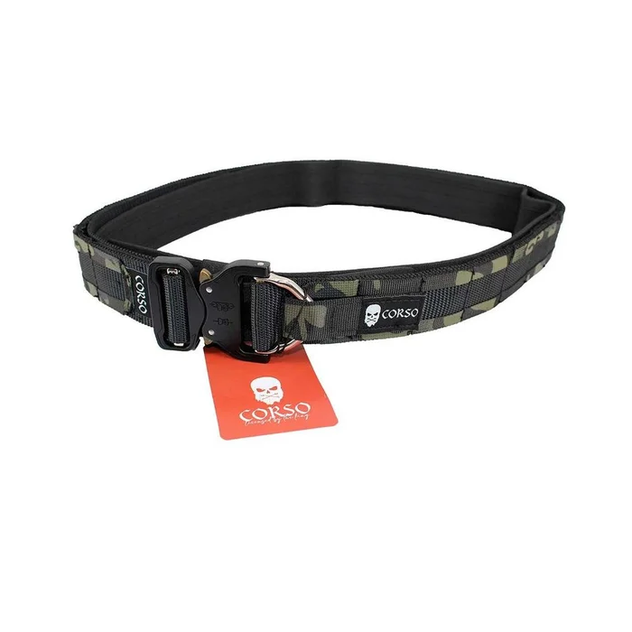 Ceinturon Tactique Corso Tactical MK2 – Système Molle – Résistant et Ajustable – Confort et Polyvalence Terrain