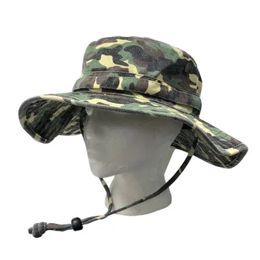 Chapeau Boonie Camo avec boutons-pression