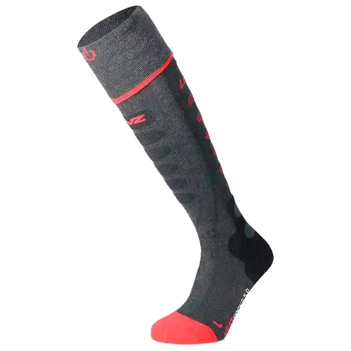 Chauffage pied Lenz Heat Sock 5.1 Toe Cap Regular Fit Anthracite Rouge