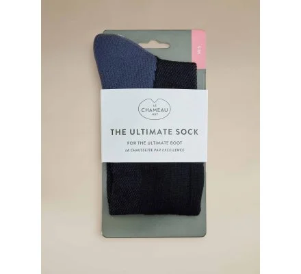 Chaussettes femme Iris noir LE CHAMEAU