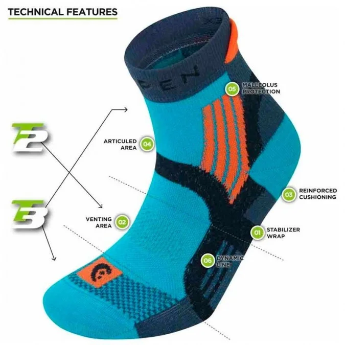 CHAUSSETTES FEMME LORPEN T3 TRAIL RUNNING PADDED ECO W