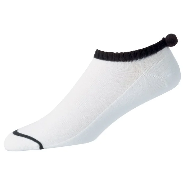 Chaussettes Footjoy Lightweight ProDry Pom Pom White Black