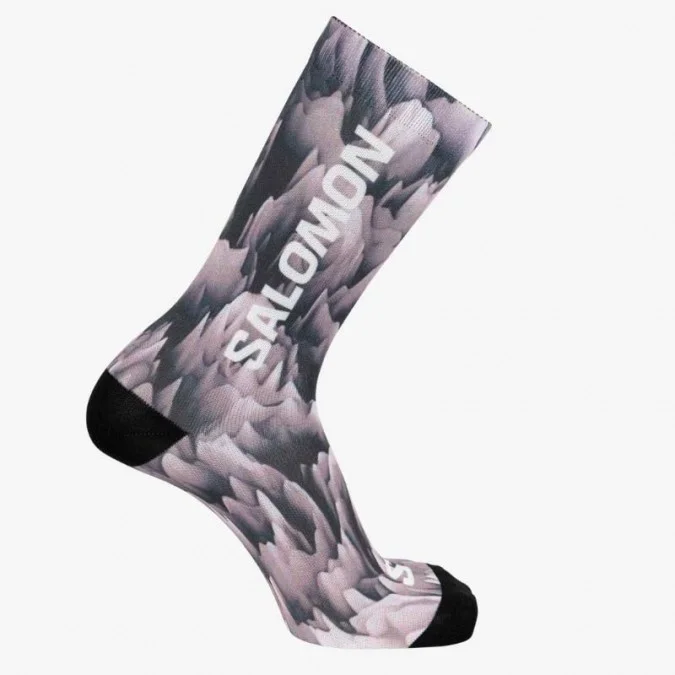 CHAUSSETTES SALOMON CREAMY LAVA CREW