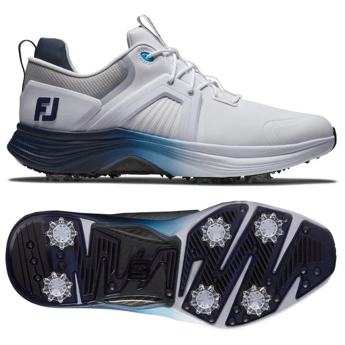 Chaussures avec crampons Footjoy Hyperflex Carbon White Navy Blue