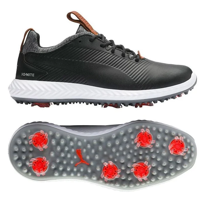 Chaussures avec crampons Puma Golf Ignite PWRAdapt Jr Black