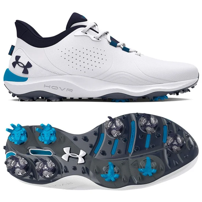 Chaussures avec crampons Under Armour Drive Pro Wide White Capri Midnight Navy