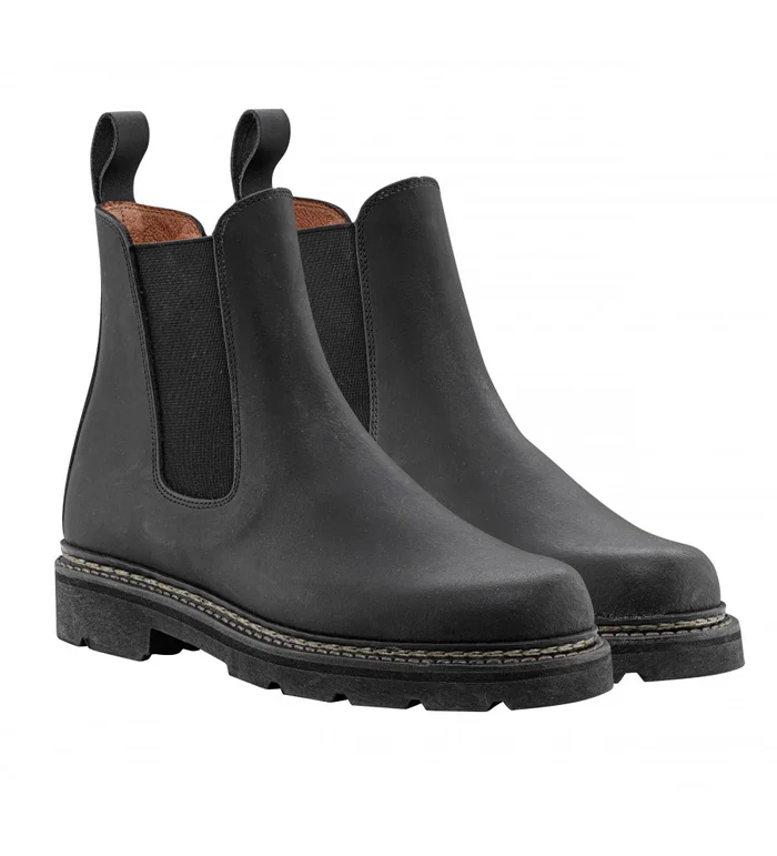 Chaussures en cuir QUERCY -Noire