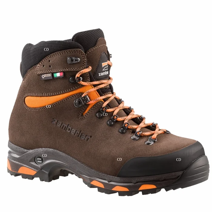 Chaussures Homme Zamberlan 1022 Jackrabbit Suede GTX RR Marron Et Orange